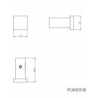 MEDIDAS COLGADOR SIMPLE METRIC POM DOR